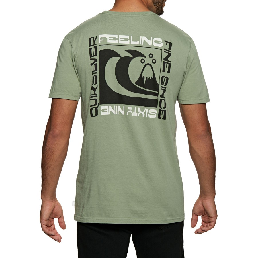 * Hottest Quiksilver Wavy Minds Short Sleeve T-Shirt Clearance