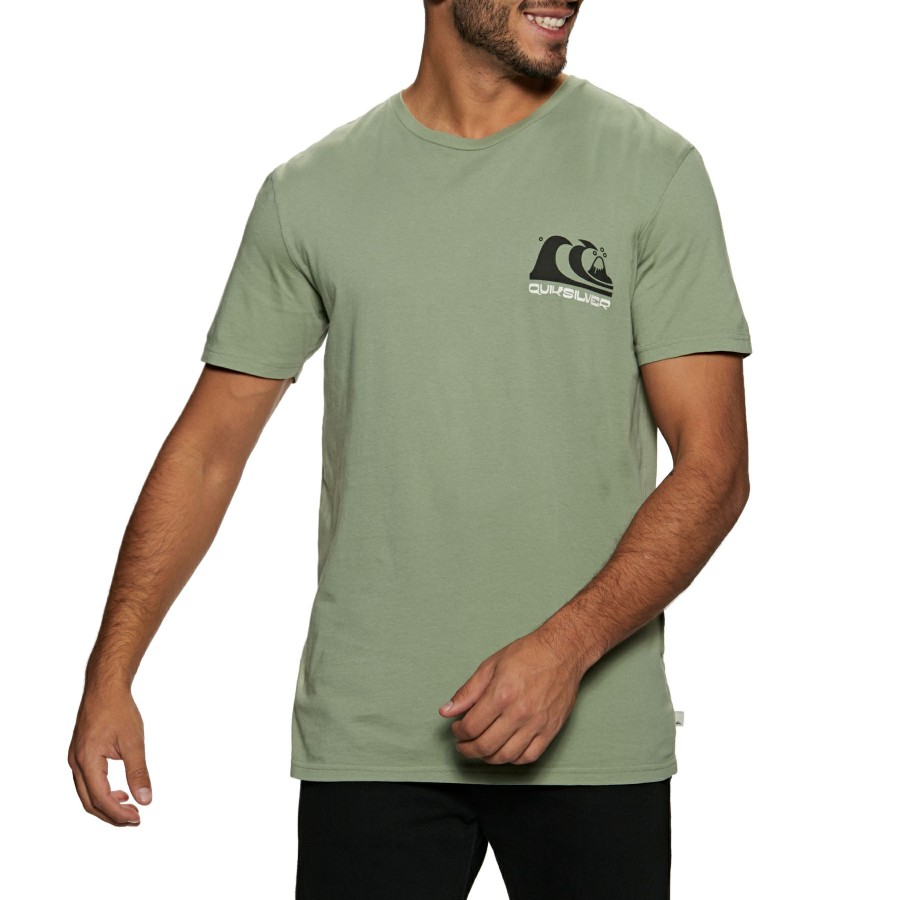 * Hottest Quiksilver Wavy Minds Short Sleeve T-Shirt Clearance