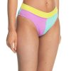 * Diaphanous Quiksilver Color Block High Waist Bikini Bottoms Best