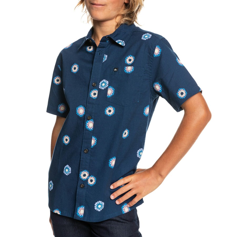 * Fashion Quiksilver Cosmos Boys Short Sleeve Shirt Best