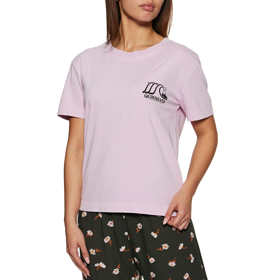 * Unique Quiksilver Crop Womens Short Sleeve T-Shirt Online