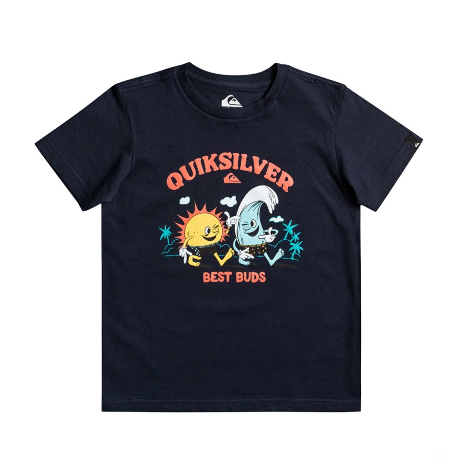 * Unique Quiksilver Bestbuds Boys Short Sleeve T-Shirt Best