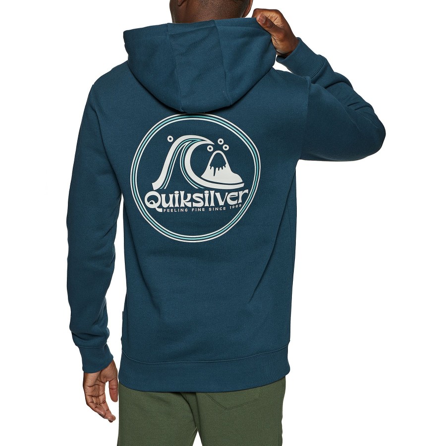 * Fashion Quiksilver Rolling Circle Pullover Hoodie Best