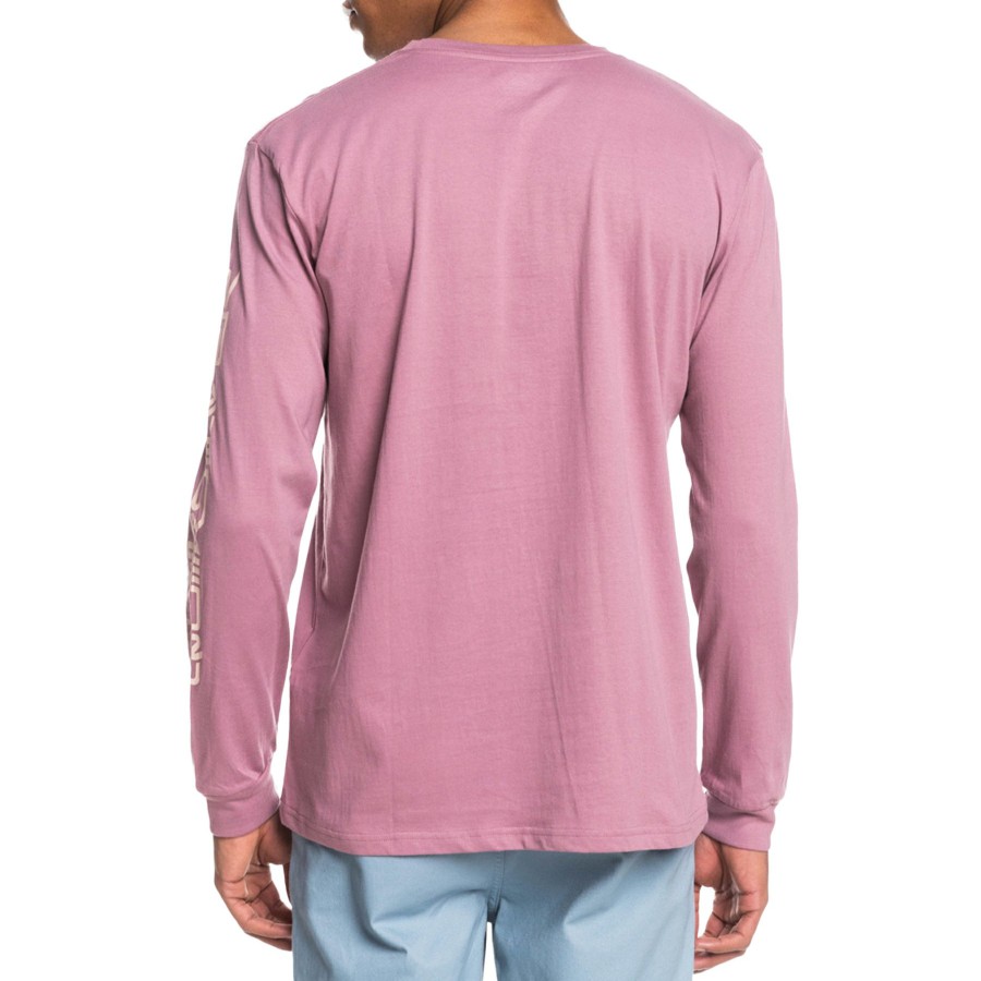 * Diaphanous Quiksilver Omni Logo Long Sleeve T-Shirt Clearance