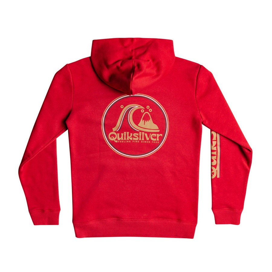 * Fashion Quiksilver Rolling Circle Boys Pullover Hoodie Best