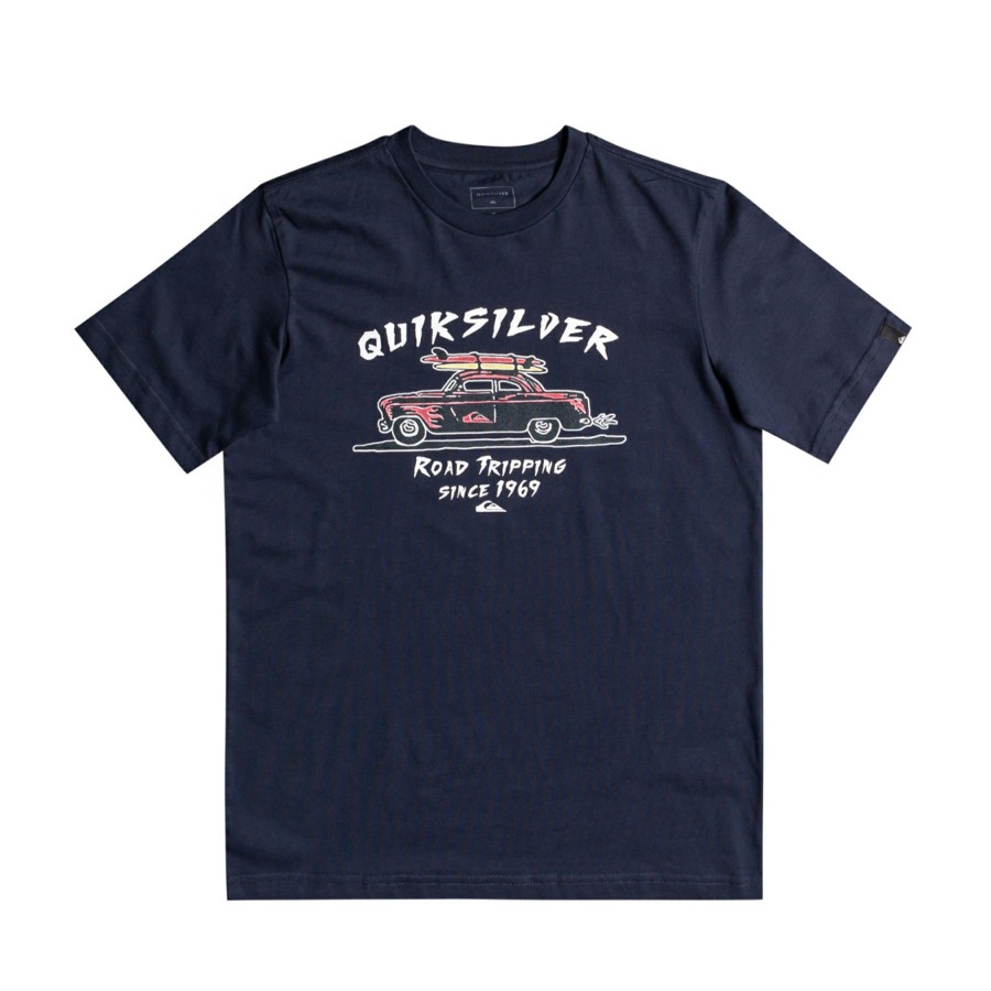 * Diaphanous Quiksilver Beach Trips Boys Short Sleeve T-Shirt Best