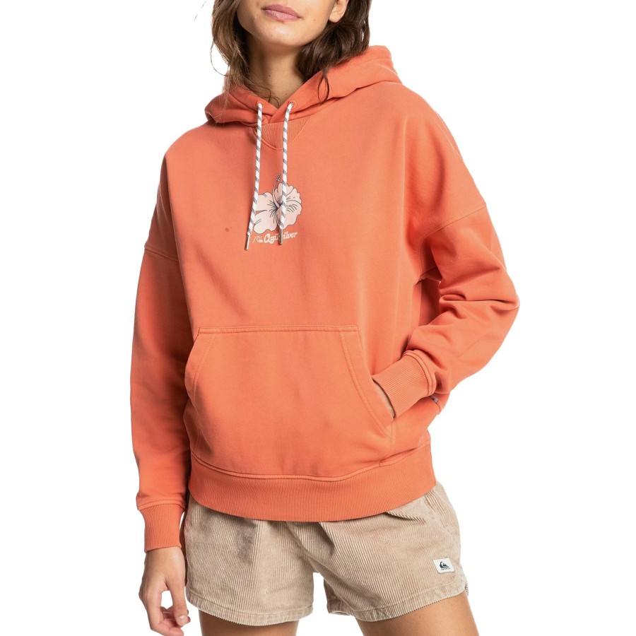 * Unique Quiksilver Oversized Womens Pullover Hoodie New