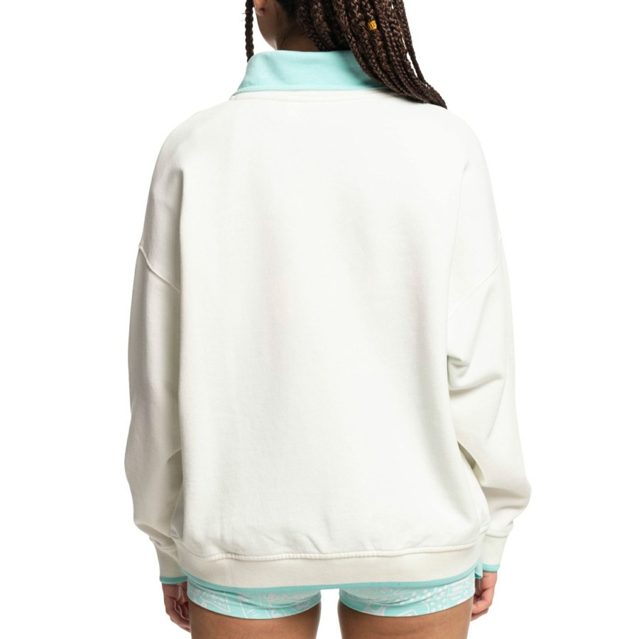 * Delicate Quiksilver Lenora Half Zip Womens Sweater New