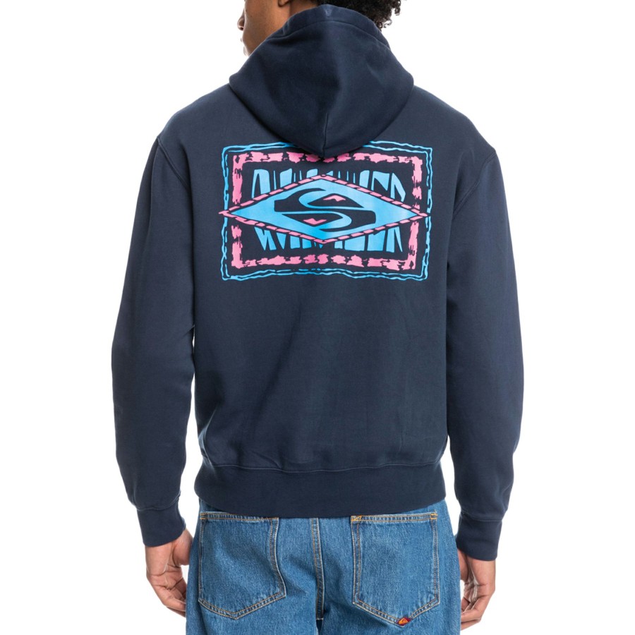 * Authentic Quiksilver Neon Slab Pullover Hoodie Clearance