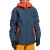 * Unique Quiksilver In The Hood Boys Snow Jacket New