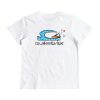 * Delicate Quiksilver Checkered Logo Boys Short Sleeve T-Shirt Best