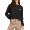 * Latest Quiksilver Oversized Crop Womens Long Sleeve T-Shirt Online