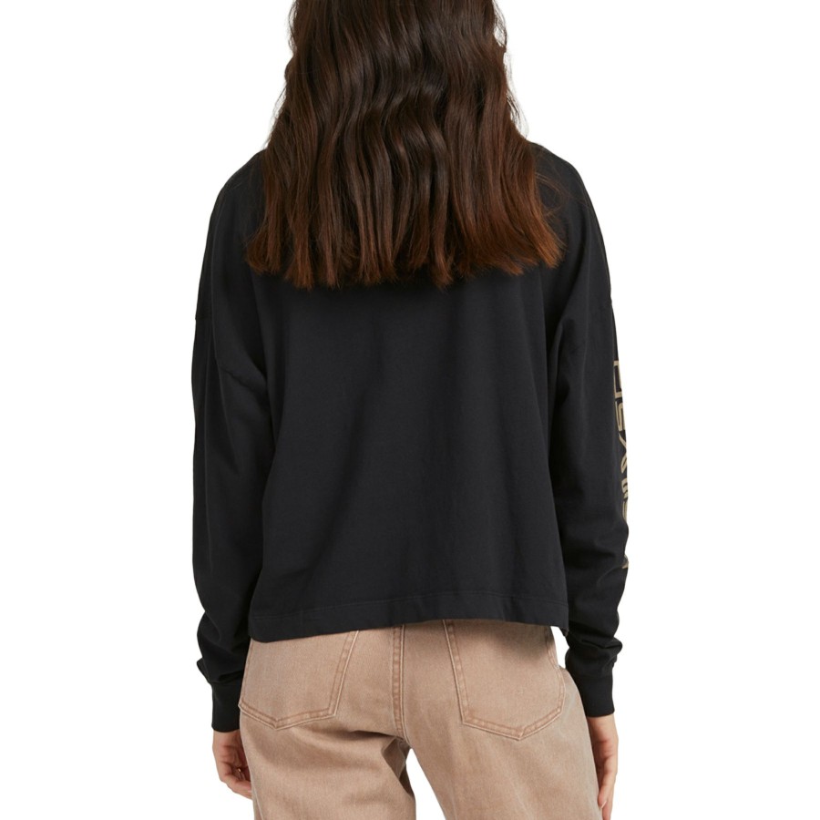 * Latest Quiksilver Oversized Crop Womens Long Sleeve T-Shirt Online