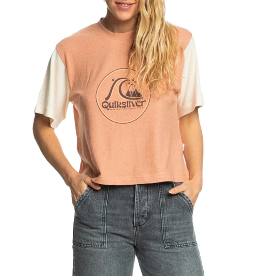 * Latest Quiksilver Vintage Crop Womens Short Sleeve T-Shirt Hot