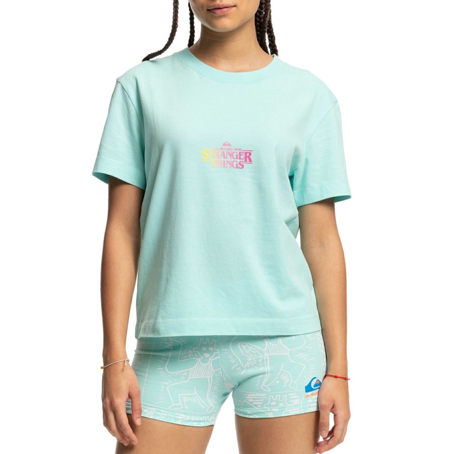 * Authentic Quiksilver 86 Crop Womens Short Sleeve T-Shirt Online