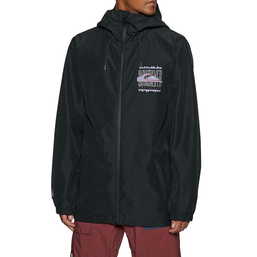 * Unique Quiksilver High In The Hood Snow Jacket Clearance