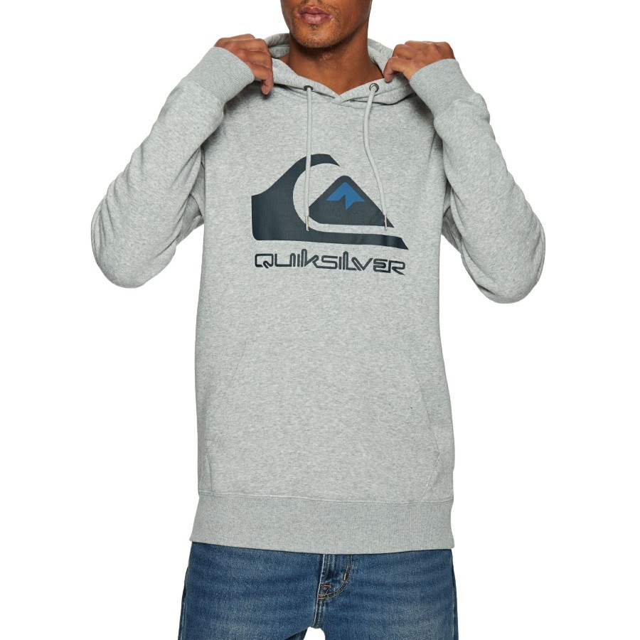 * Fashion Quiksilver Big Logo Fleece Pullover Hoodie Best