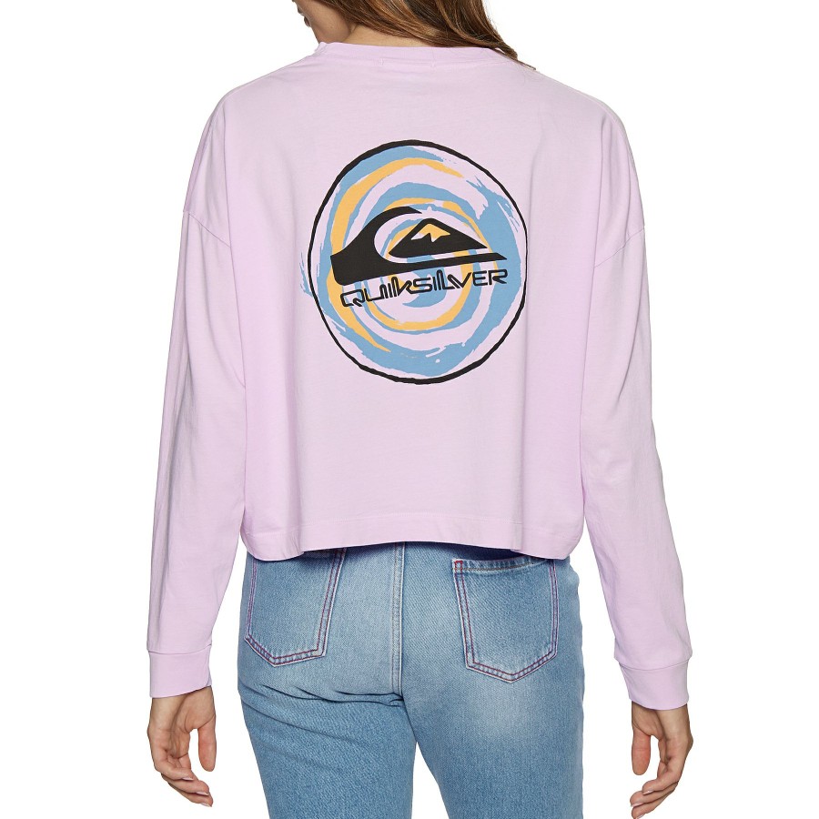 * Fashion Quiksilver Oversized Crop Mine Womens Long Sleeve T-Shirt Wholesale