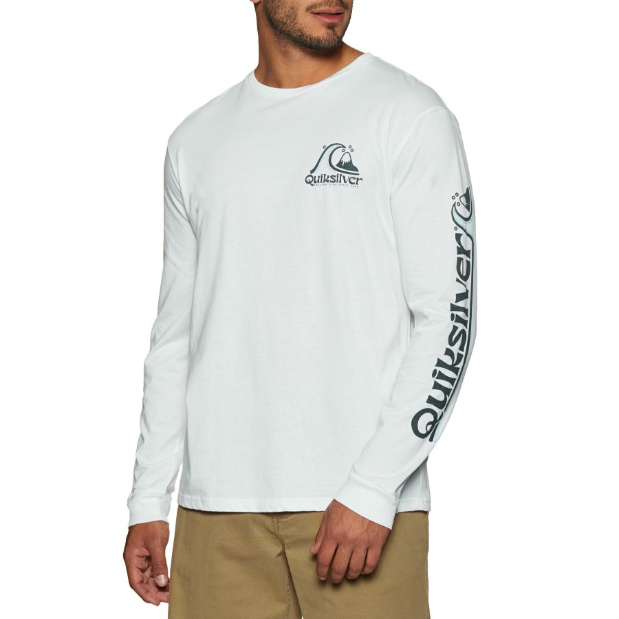 * Hottest Quiksilver Rolling Circle Long Sleeve T-Shirt New