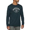 * Fashion Quiksilver Script Talk Long Sleeve T-Shirt Hot