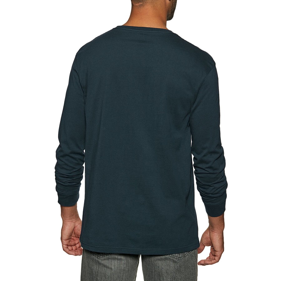 * Fashion Quiksilver Script Talk Long Sleeve T-Shirt Hot