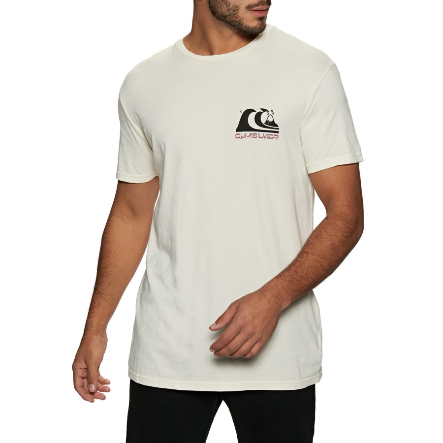 * Fashion Quiksilver Wavy Minds Short Sleeve T-Shirt Hot