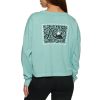 * Unique Quiksilver Oversized Crop Womens Long Sleeve T-Shirt Best