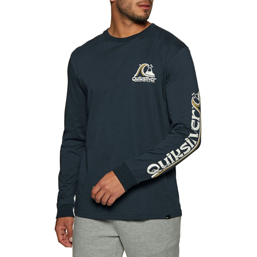 * Fine Quiksilver Rolling Circle Long Sleeve T-Shirt Online