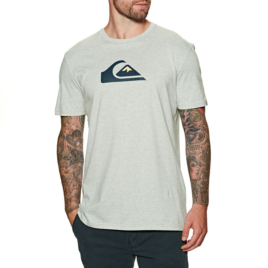 * Fine Quiksilver Comp Logo Short Sleeve T-Shirt Wholesale