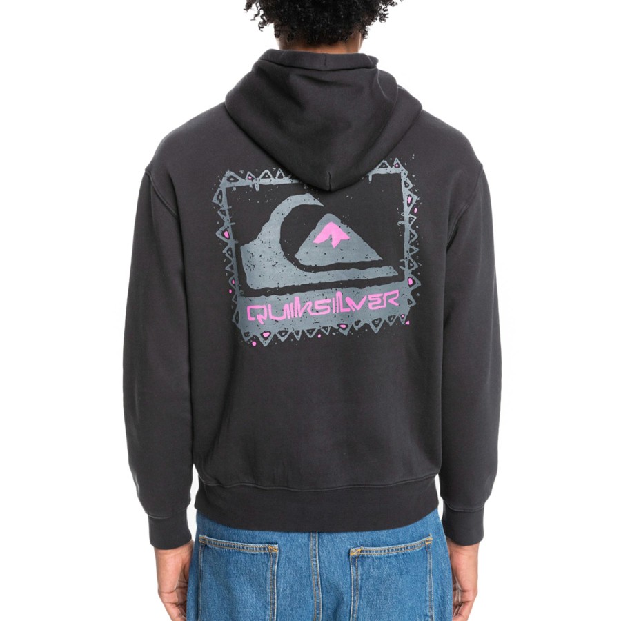 * Exquisite Quiksilver Neon Slab Pullover Hoodie New