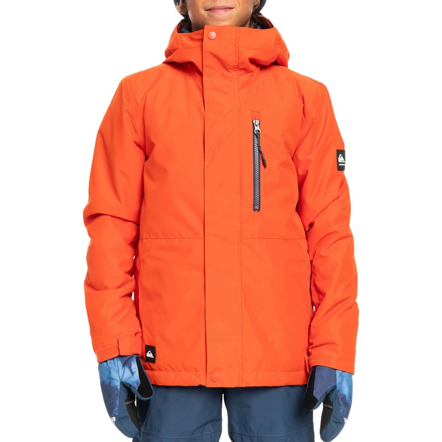 * Hottest Quiksilver Mission Solid Boys Snow Jacket New